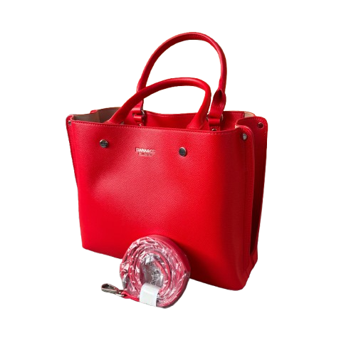 Bolso Rojo Elegante Mujer con Bandolera – Efecto Piel Premium