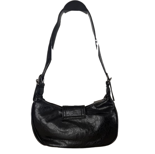 Bolso bandolera en negro con hebilla – Estilo vintage y asa regulable