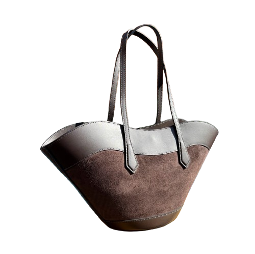 Bolso Premium 100% Piel de Vacuno Chocolate | Diseño Quiet Luxury