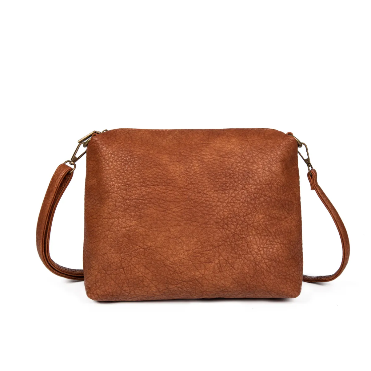 Bolso shopper efecto piel vintage con neceser incluido dos bolsos en uno.