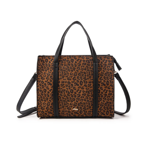 Bolso MiniShopper Animal Print Leopardo – Marrón y Negro