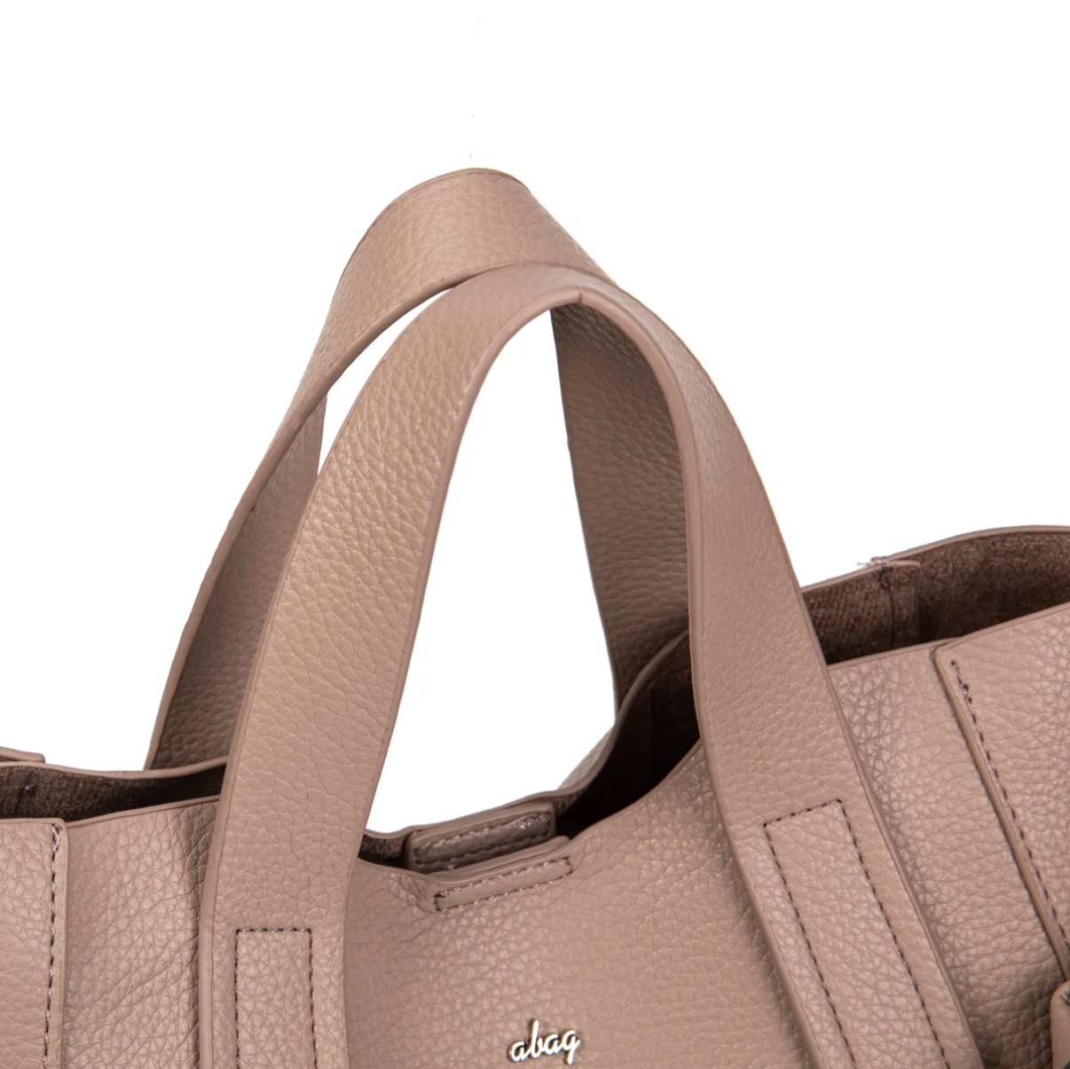 Bolso Shopper de Piel Sintética con Asa Larga extreible.