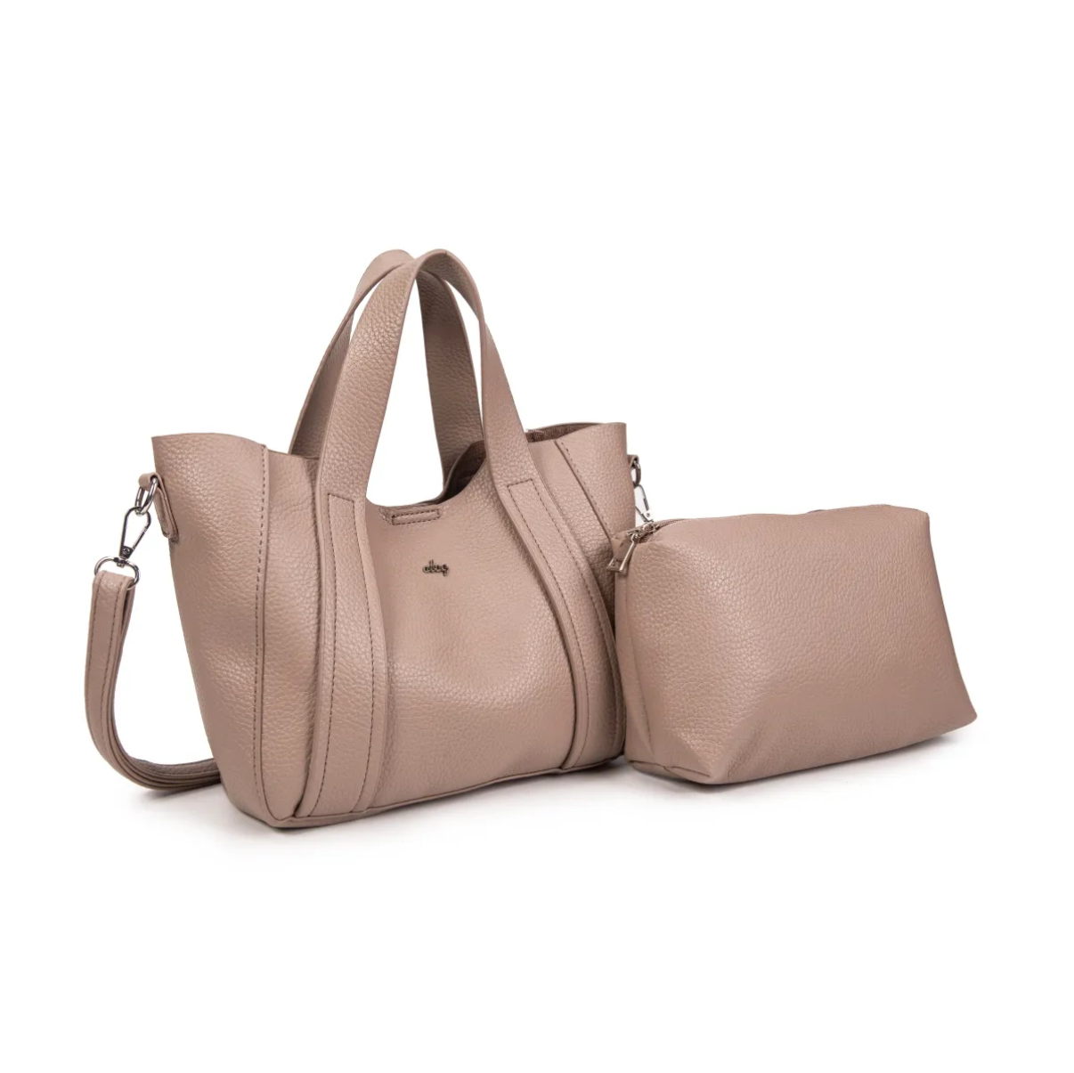 Bolso Shopper de Piel Sintética con Asa Larga extreible.