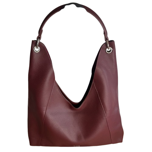 Bolso Hobo Burdeos con Neceser | Elegante, Amplio y Cómodo.
