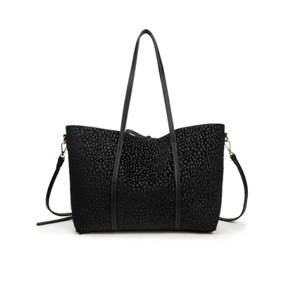 Bolso shopper con neceser interior y estampado animal print