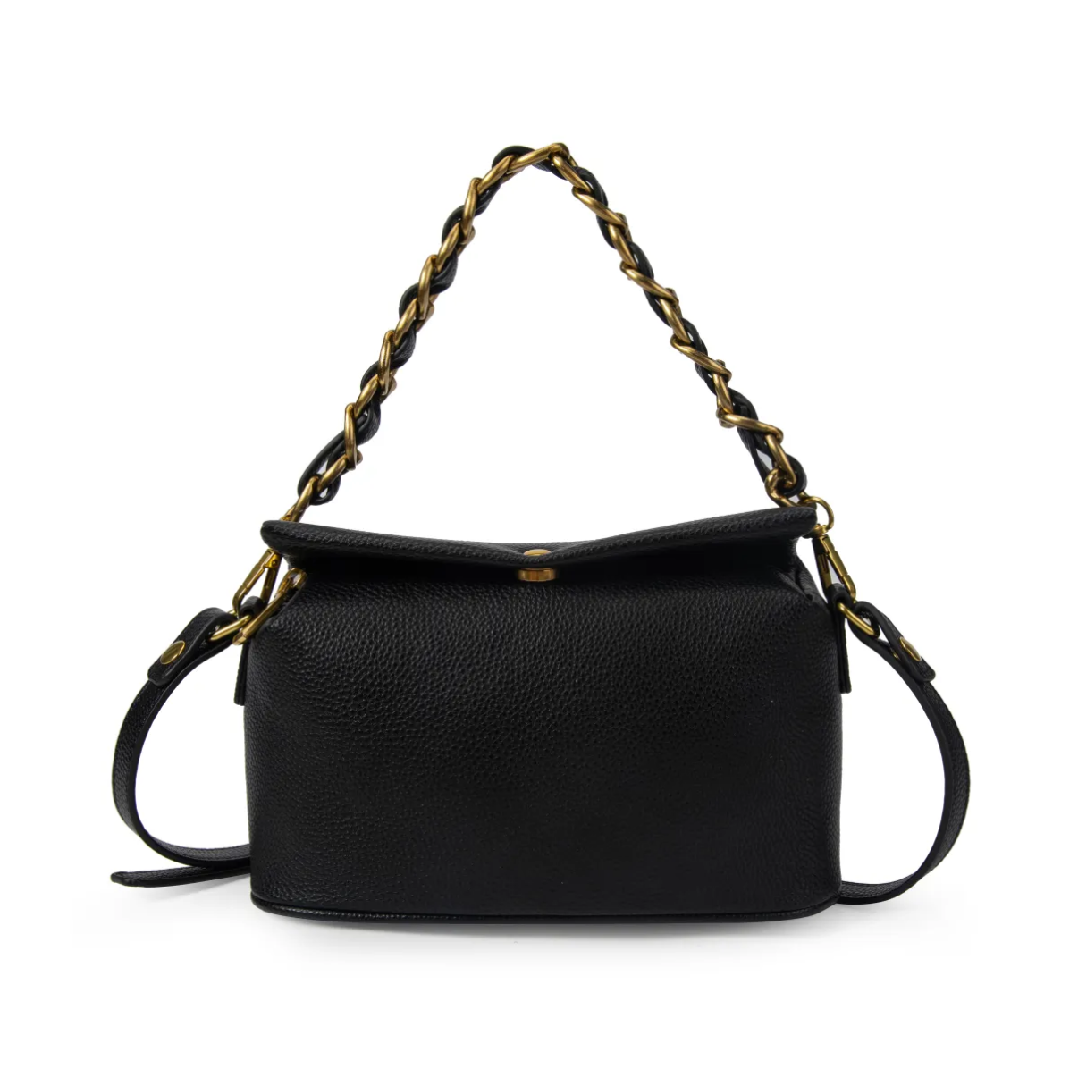 Bolso de Mano con Asa de Cadena y Correa Ajustable.