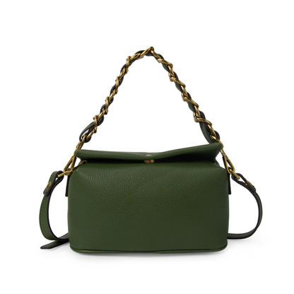 Bolso de Mano con Asa de Cadena y Correa Ajustable.