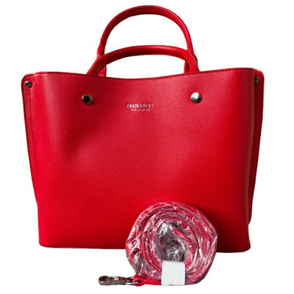 Bolso Rojo Elegante Mujer con Bandolera – Efecto Piel Premium