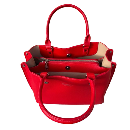 Bolso Rojo Elegante Mujer con Bandolera – Efecto Piel Premium