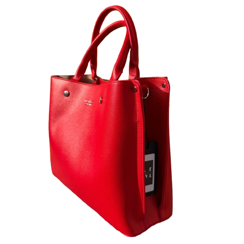 Bolso Rojo Elegante Mujer con Bandolera – Efecto Piel Premium