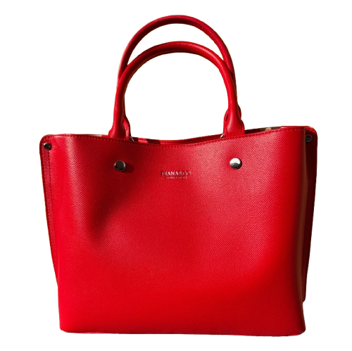 Bolso Rojo Elegante Mujer con Bandolera – Efecto Piel Premium