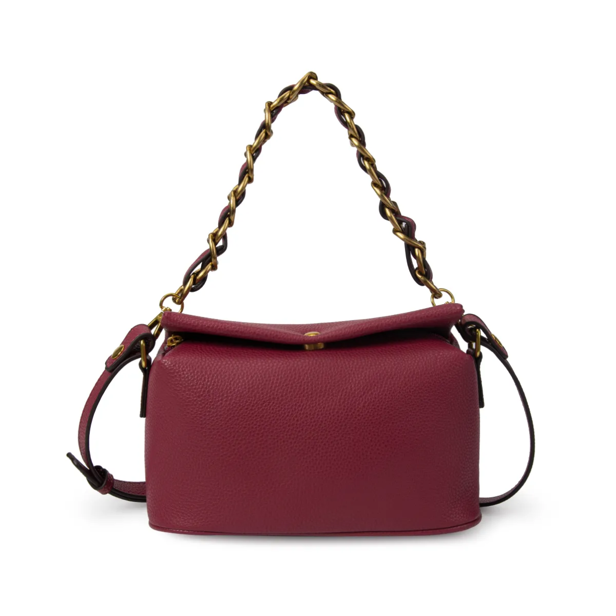 Bolso de Mano con Asa de Cadena y Correa Ajustable.