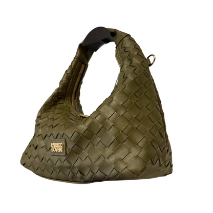Bolso Hombro con asa Bandolera extraíble Trenzado Enrico Coveri.