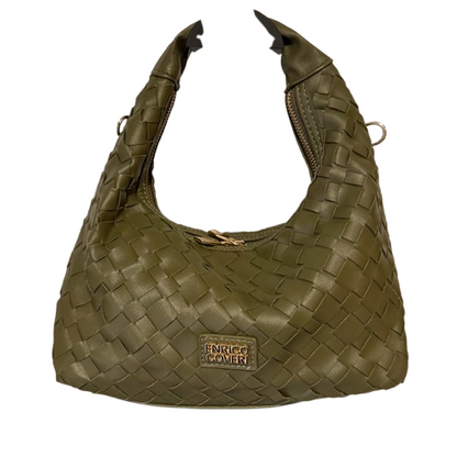 Bolso Hombro con asa Bandolera extraíble Trenzado Enrico Coveri.