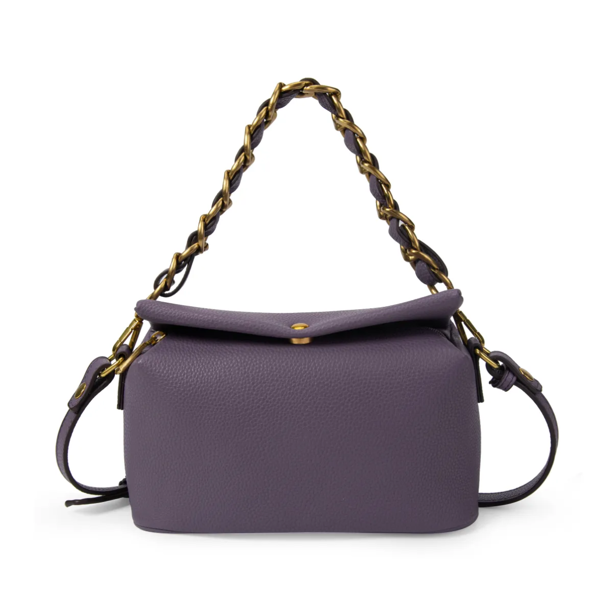 Bolso de Mano con Asa de Cadena y Correa Ajustable.