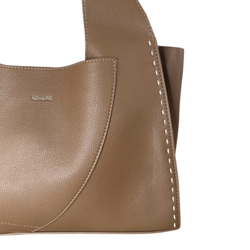 Bolso shopper elegante con neceser – efecto piel | Burdeos o Taupe