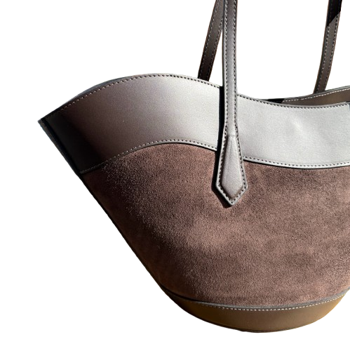 Bolso Premium 100% Piel de Vacuno Chocolate | Diseño Quiet Luxury