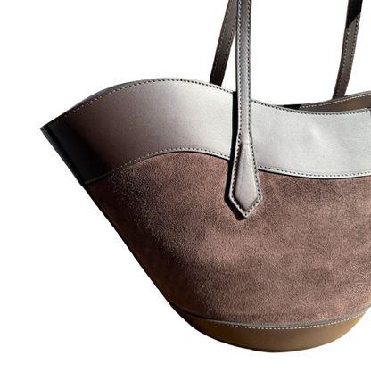 Bolso Premium 100% Piel de Vacuno Chocolate | Diseño Quiet Luxury