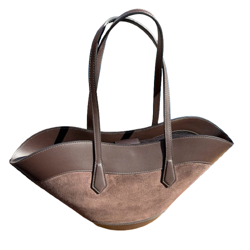 Bolso Premium 100% Piel de Vacuno Chocolate | Diseño Quiet Luxury