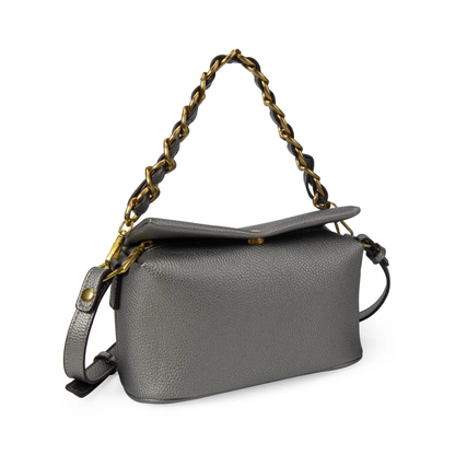 Bolso de Mano con Asa de Cadena y Correa Ajustable.