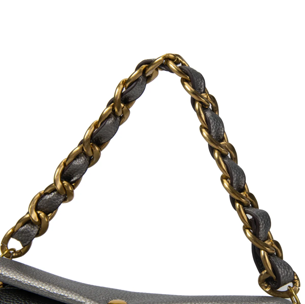 Bolso de Mano con Asa de Cadena y Correa Ajustable.