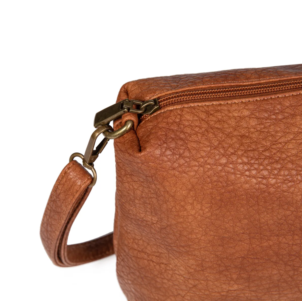 Bolso shopper efecto piel vintage con neceser incluido dos bolsos en uno.
