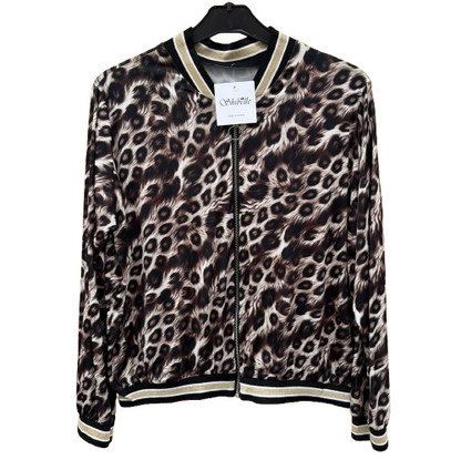 Chaqueta Bomber Leopardo Mujer – Estilo Animal Print con Cremallera