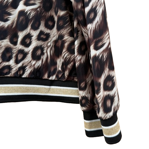 Chaqueta Bomber Leopardo Mujer – Estilo Animal Print con Cremallera