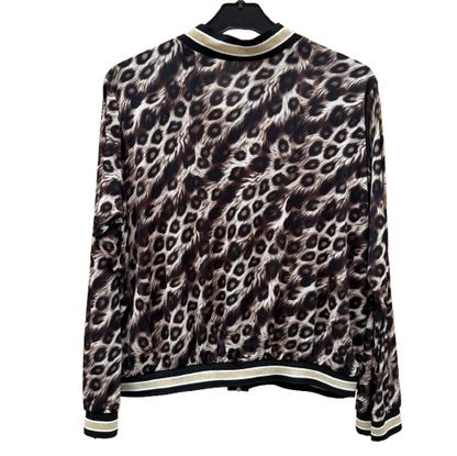 Chaqueta Bomber Leopardo Mujer – Estilo Animal Print con Cremallera