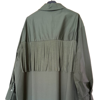Camisa estilo western con flecos y pedrería
