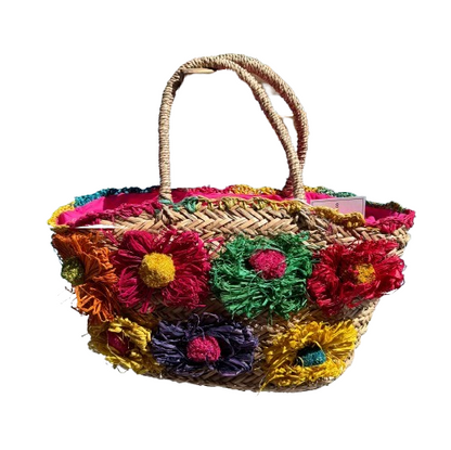 Capazo de Mimbre Natural Grande – Bolso Shopper de Verano Ligero y Elegante