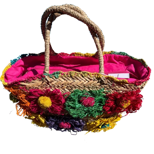Capazo de Mimbre Natural Grande – Bolso Shopper de Verano Ligero y Elegante