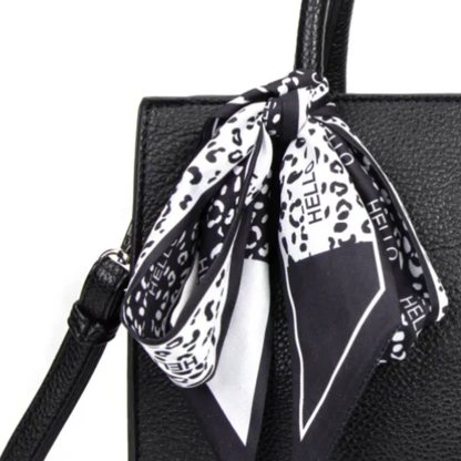 Bolso Shopper Elegante con Pañuelo — Estilo Clásico y Sofisticado