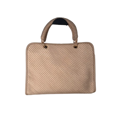 Bolso estructurado elegante con asa de mano trenzada – varios colores