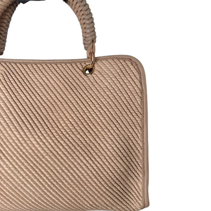 Bolso estructurado elegante con asa de mano trenzada – varios colores