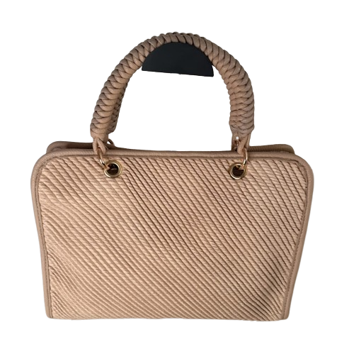 Bolso estructurado elegante con asa de mano trenzada – varios colores