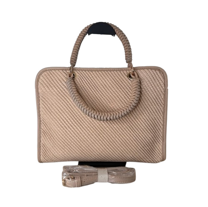 Bolso estructurado elegante con asa de mano trenzada – varios colores