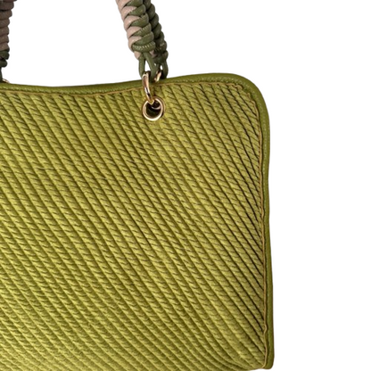 Bolso estructurado elegante con asa de mano trenzada – varios colores