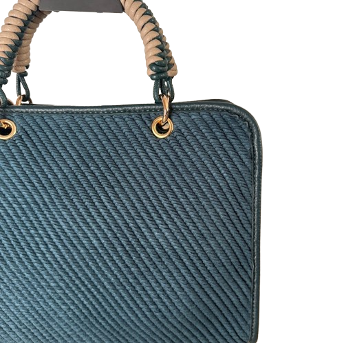Bolso estructurado elegante con asa de mano trenzada – varios colores