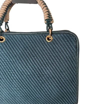 Bolso estructurado elegante con asa de mano trenzada – varios colores