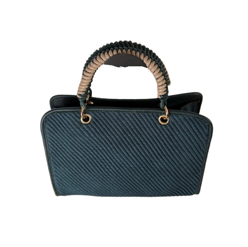Bolso estructurado elegante con asa de mano trenzada – varios colores