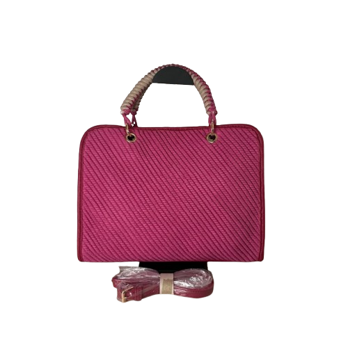 Bolso estructurado elegante con asa de mano trenzada – varios colores