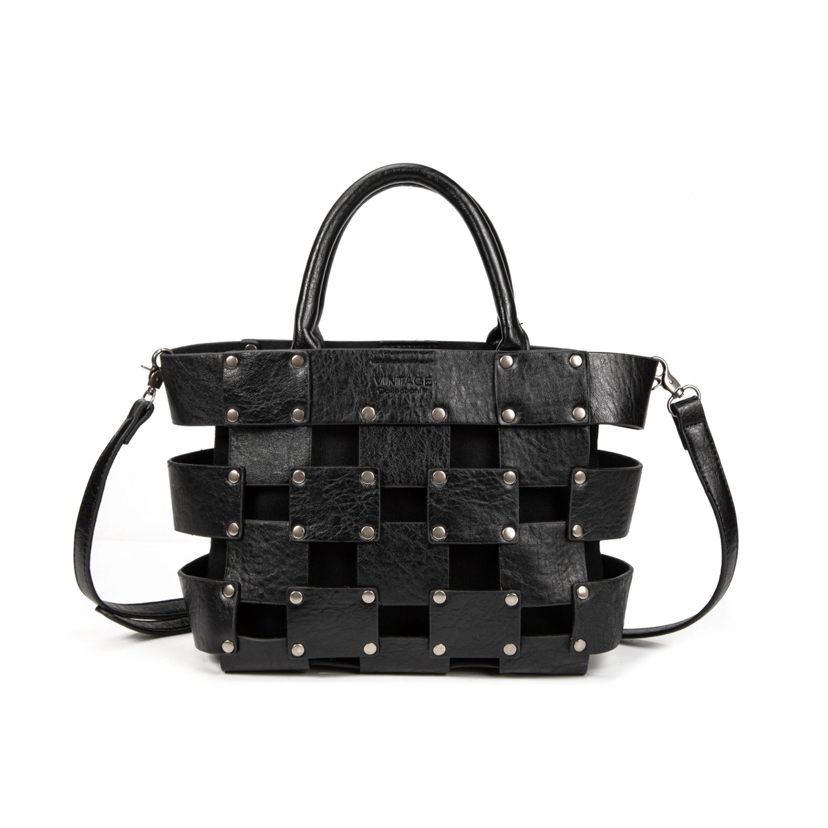 Bolso de piel 2 en 1 con bandolera interior