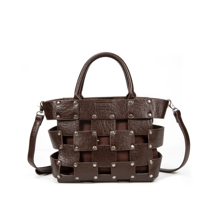 Bolso de piel 2 en 1 con bandolera interior