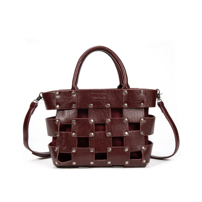 Bolso de piel 2 en 1 con bandolera interior