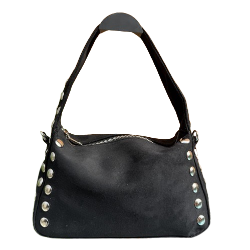 Bolso Hombro Rock Chic tachuelas plateadas